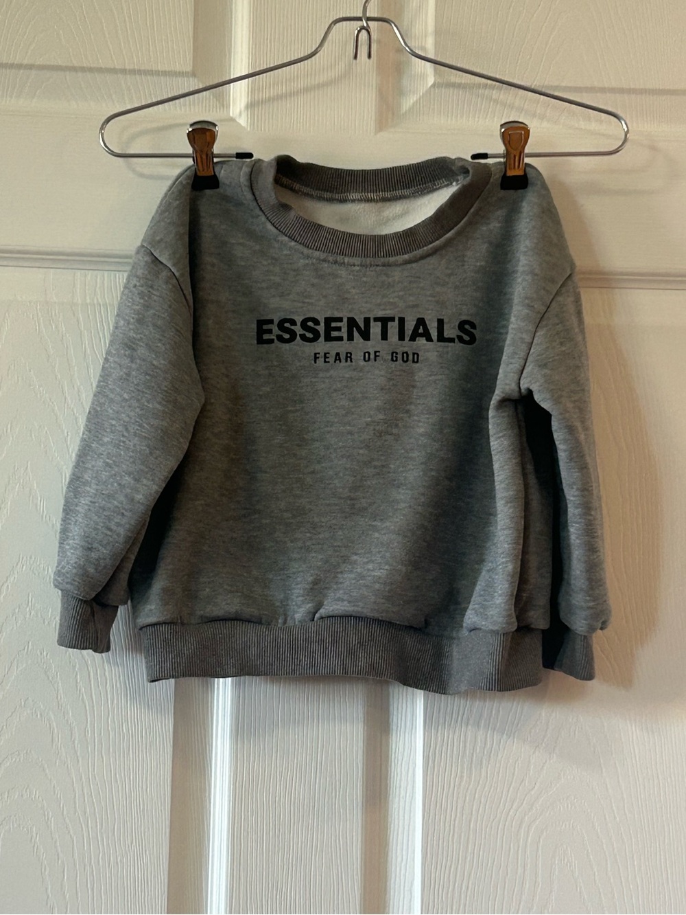 Fear of God Essentials Logo Crew Sweatshirt-Kids